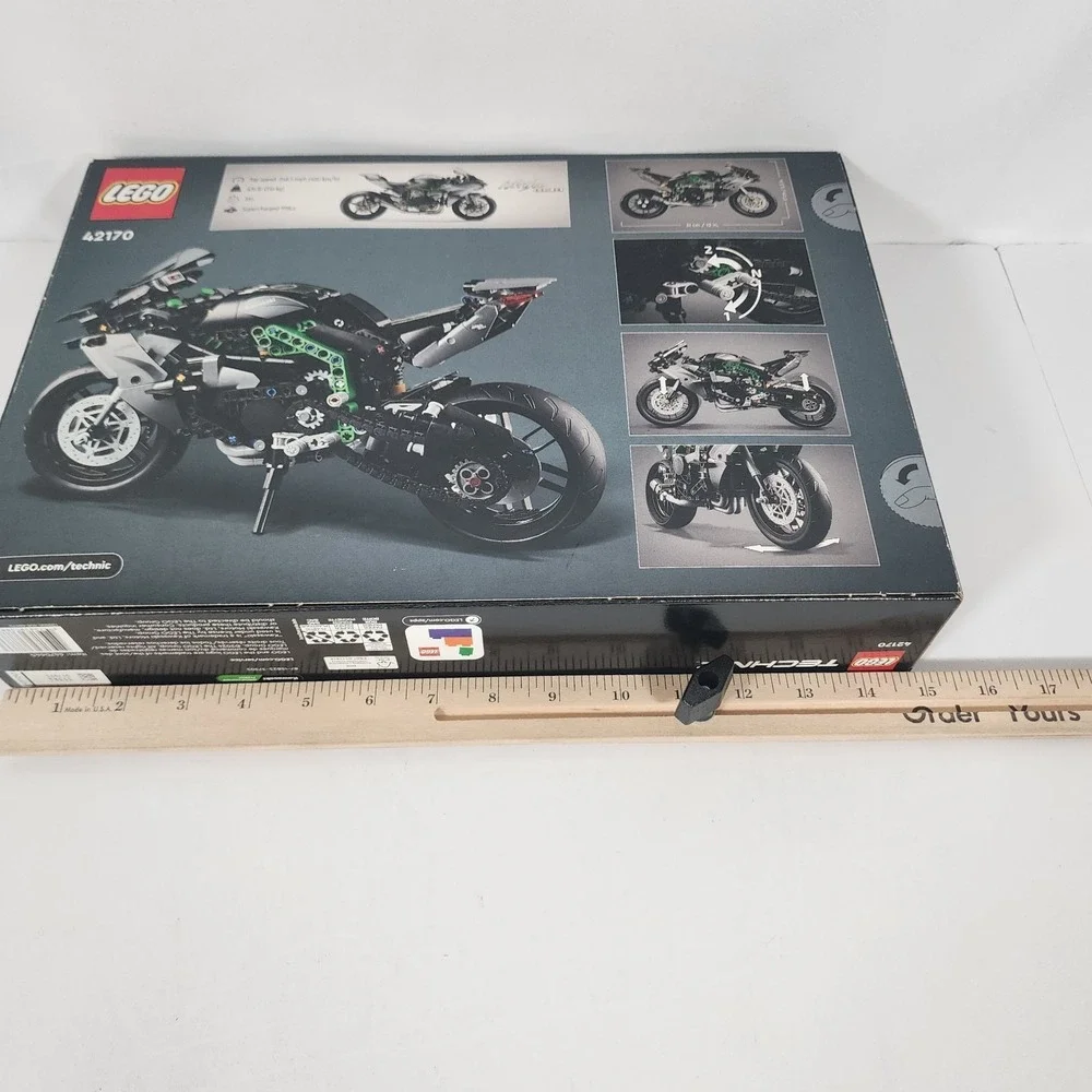 LEGO Technic 42170 Kawasaki Ninja H2R Motorcycle 643 PCS Sealed New Box